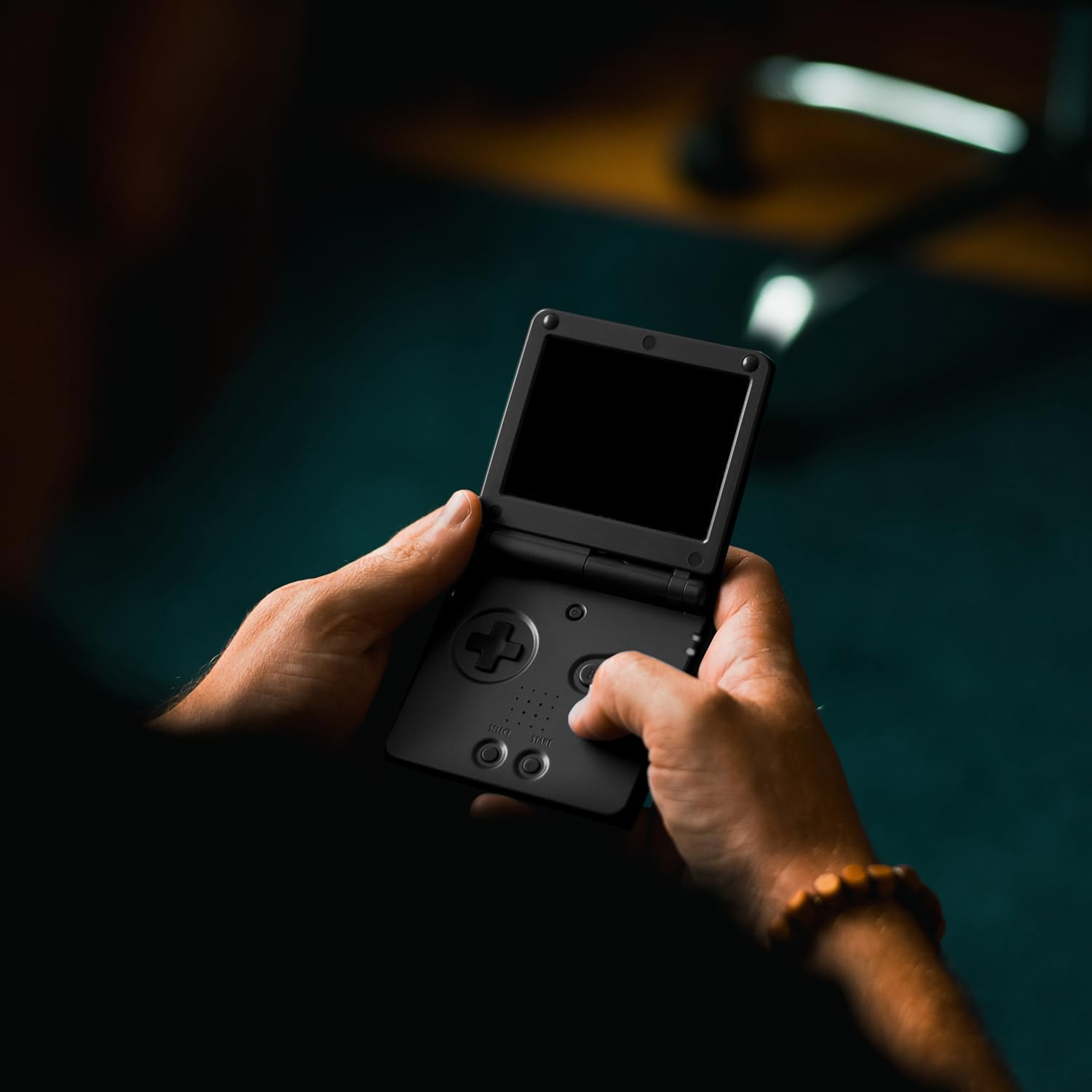 OSTENT Full Housing Shell Case Cover Replacement Compatible for Nintendo GBA SP Gameboy Advance SP - Color Black image number 2