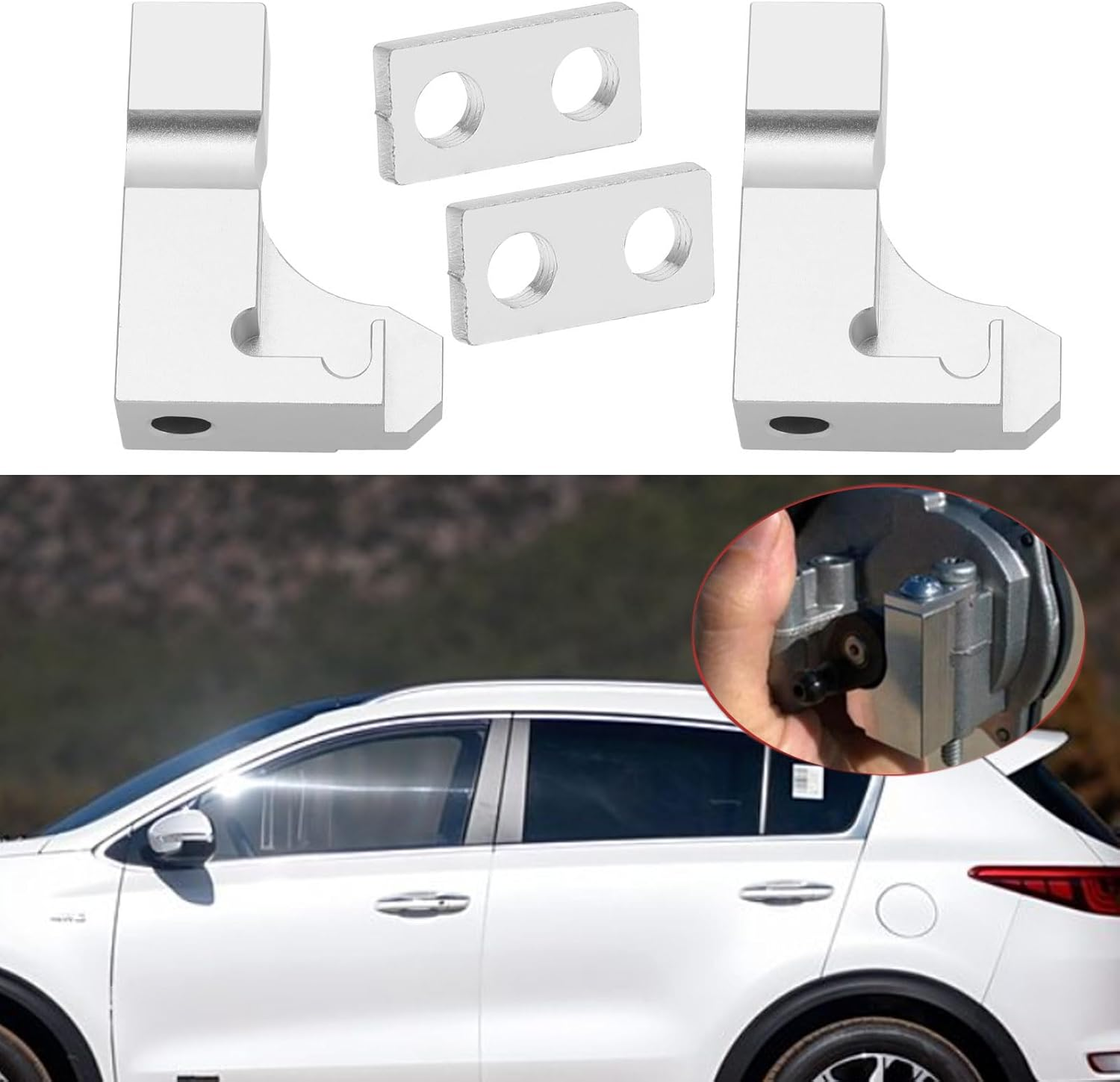 SING F LTD 2 Sets Intake Manifold Repair Bracket Kit with Intake Manifold Brackets Gaskets Screws Compatible with Volkswagen Compatible with Audi Compatible with Skoda image number 4