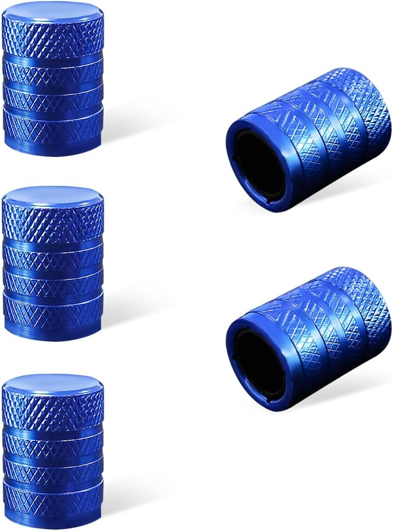 5 PCS Car Tire Valve Stem Caps, Aluminum Auto Wheel Stem Cover with O Seal, Corrosion Resistant Vehicle Tire Air Caps for Truck Motorcycle Bike, Universal Car Accessories (Pink)