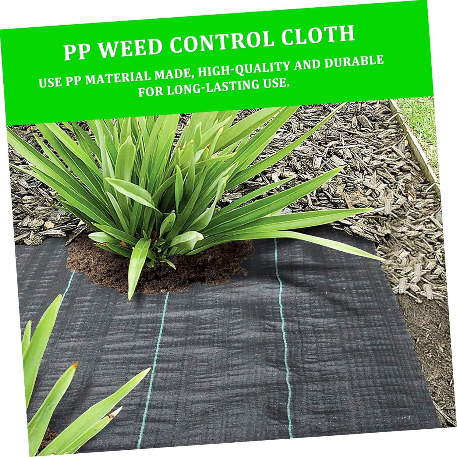 Yardwe Sturdy Weeding Ground Cloth 20 Pack Pp Barrier Fabric for Gardening Orchards image number 4