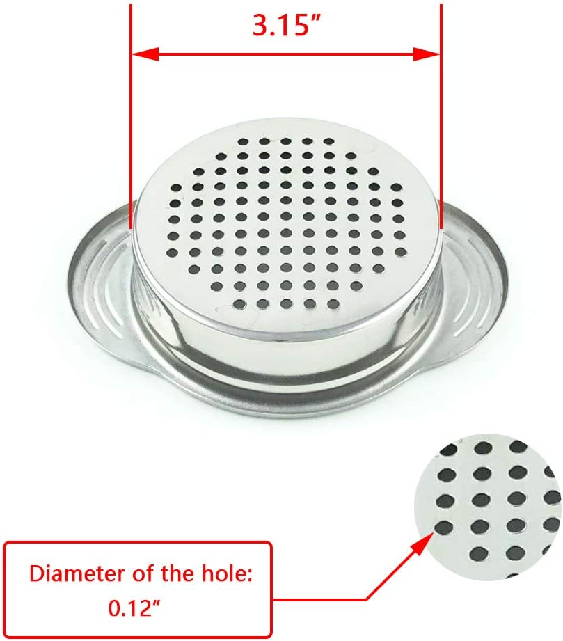 Can Strainer - Tuna Strainer - Food Grade 304 (18/8) Stainless Steel, Dishwasher Safe, Food Strainer, Can Colander, Easy to Clean, Eco-Friendly