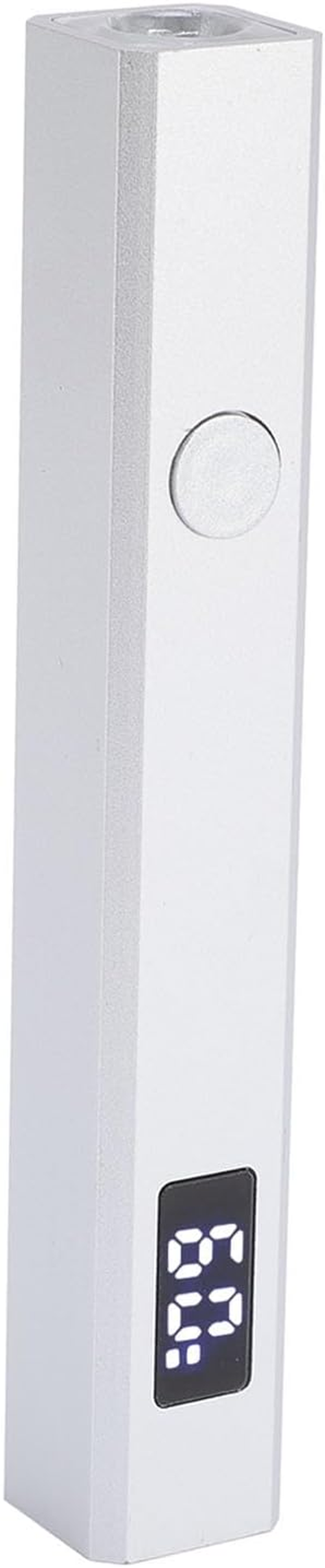 Handheld Nail Lamp, 3W USB Rechargeable Fast Drying Portable Miniature Nail Dryer Flash Lamp for Rhinestone Glue, Light for Gel, Art Tools for Home DIY Manicure image number 3