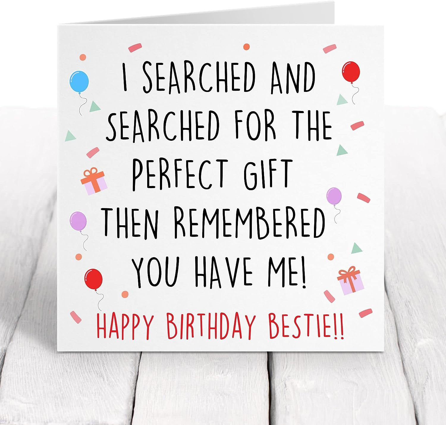 Felbridge Studio - Friend Birthday Card Female - Best Friend Birthday Card - Friend Birthday Card - Birthday Cards for Women Friend - Special Male 50Th 60Th 70Th Funny Happy Adult -14Cm / 5.5"