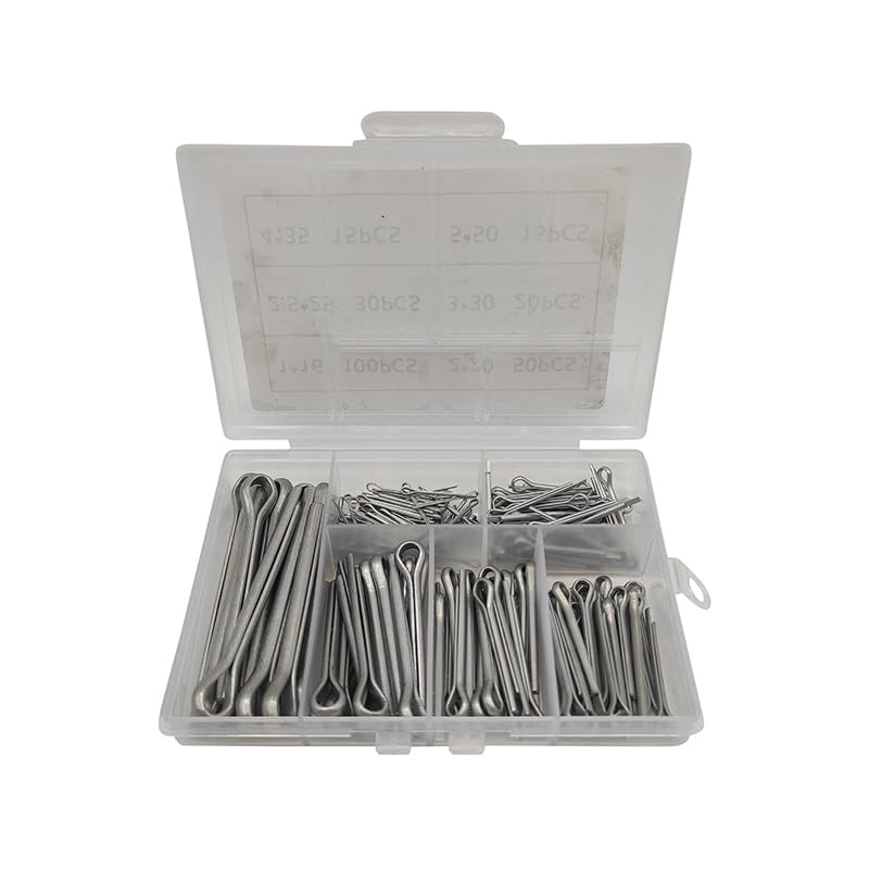 AIMALL 230PCS 304 Stainless Steel Cotter Pin Assortment Set Split Pin Value Kit with Storage Case &ndash; Durable Fasteners for Machinery, Automotive, and Small Engine Repairs image number 4