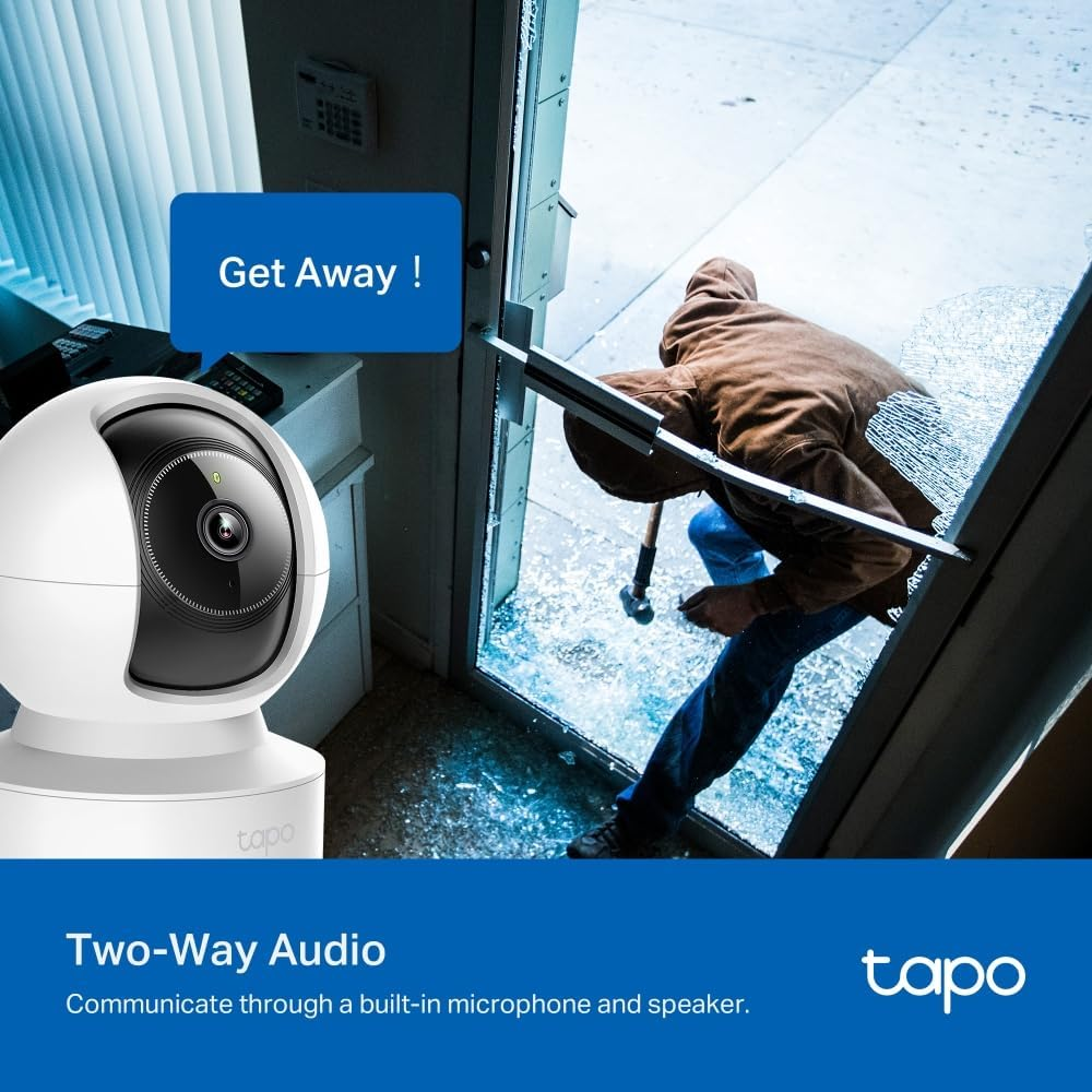 Tapo C222 Surveillance Camera, 360 Degrees Horizontal, Pan and Tilt, Night Vision, Microsd up to 512GB, Alexa, Google Assistant image number 3