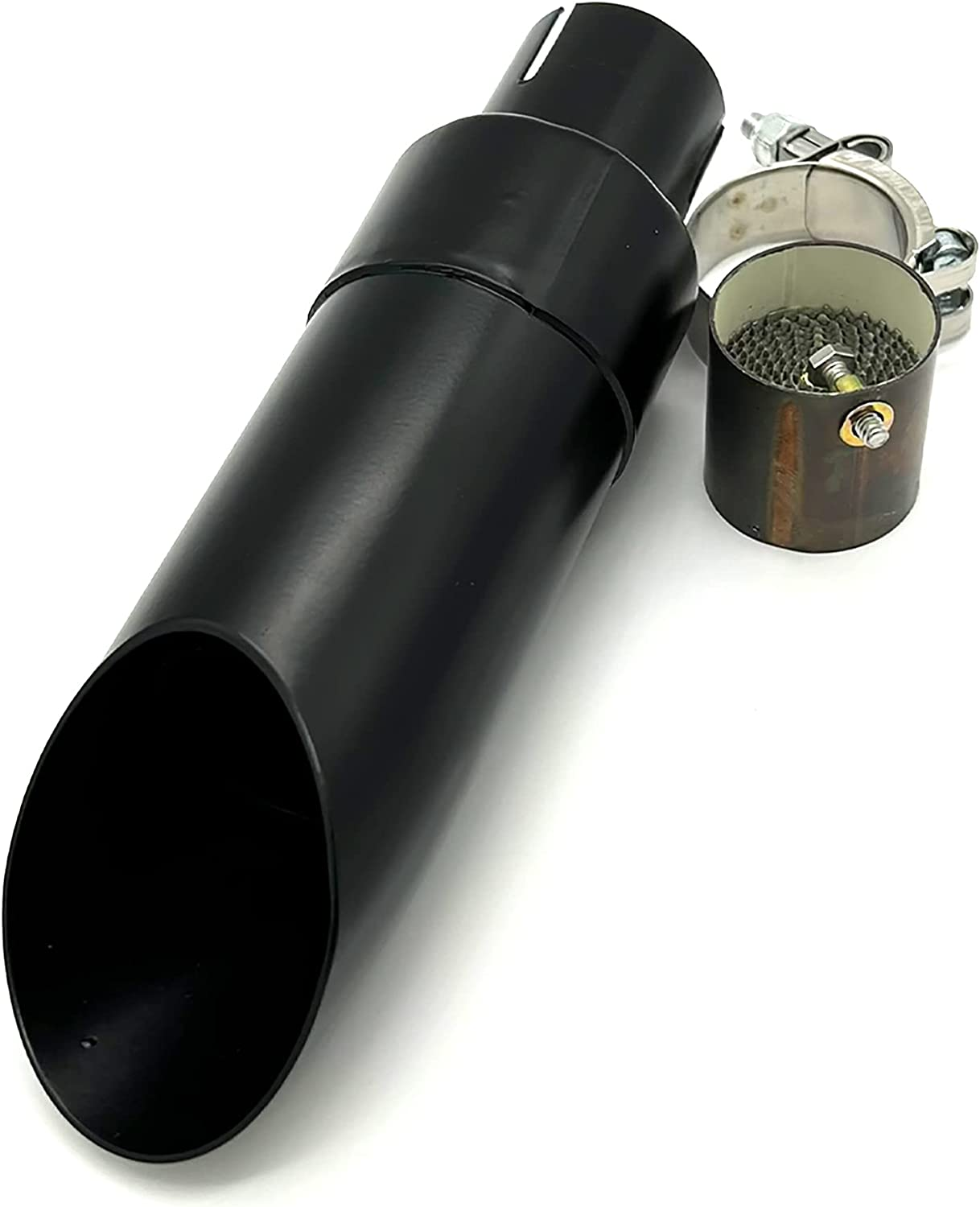 Radiant Cycles Shorty GP Muffler Tip Universal Fits Any 43Mm OD Pipe and 2017-2024 Honda REBEL CMX 500 BLACK Baffle image number 3