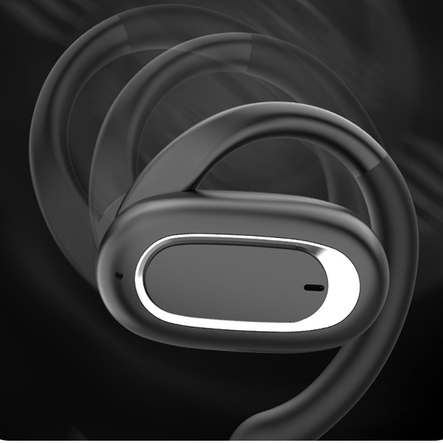 Wireless Bone Conduction - Mini Clip Headset, Earring Style Audio | Secure Fit Wireless Frame, Ultra-Compact Microphone Enabled Technology Gym Workouts Jogging Travel Commuting Urban Listening image number 3