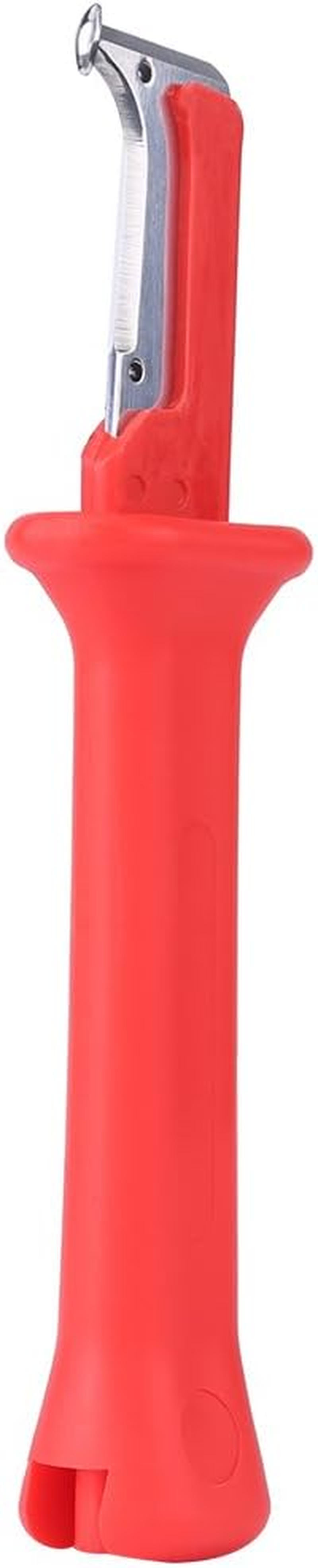 1 PC Cable Knife Stripping Tool, Electrical Insulated Cable Wire Stripper Handheld Cutter with Cap Red,Electric Insulated Dismantling Cable Knife image number 5