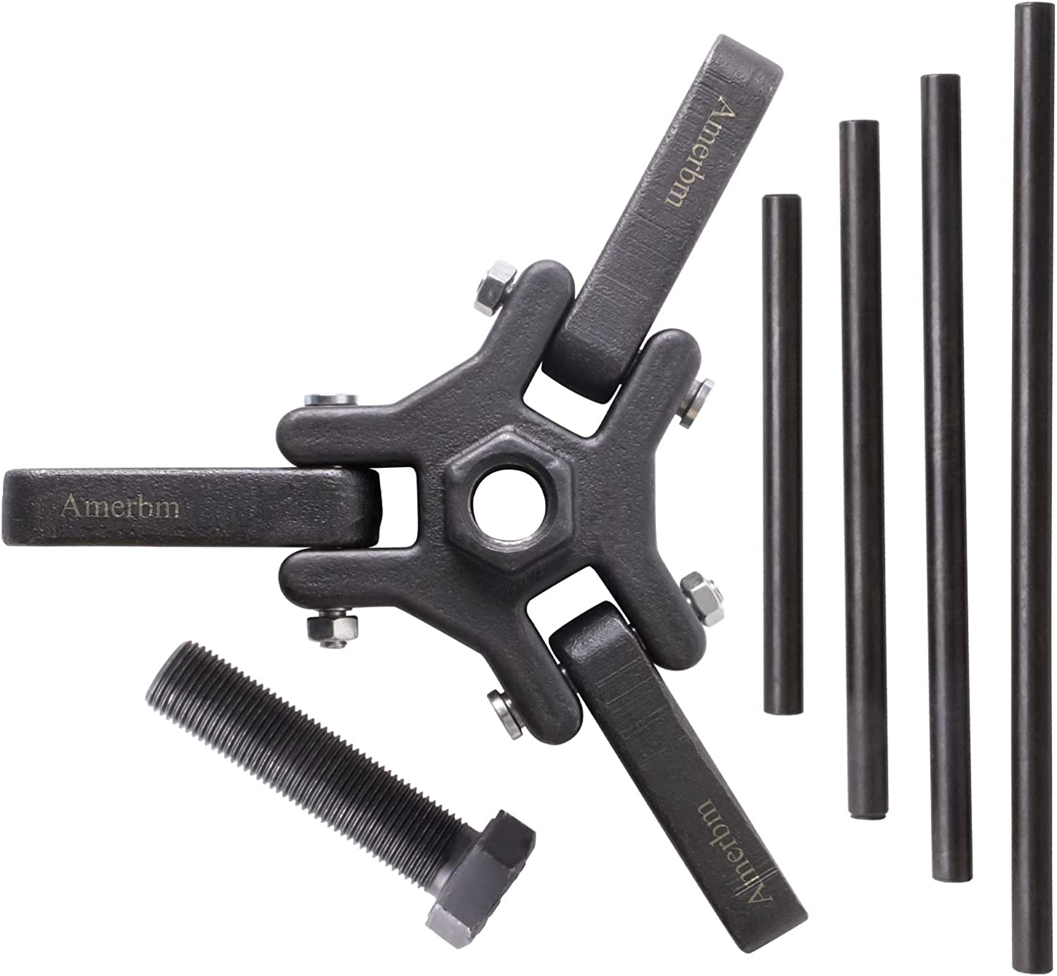 Harmonic Balancer Puller Set, Adjustable 3-Jaw Puller Set for Removing Dampers & Balancers Compatible with Chrysler, GM, Mitsubishi Vehicles image number 5