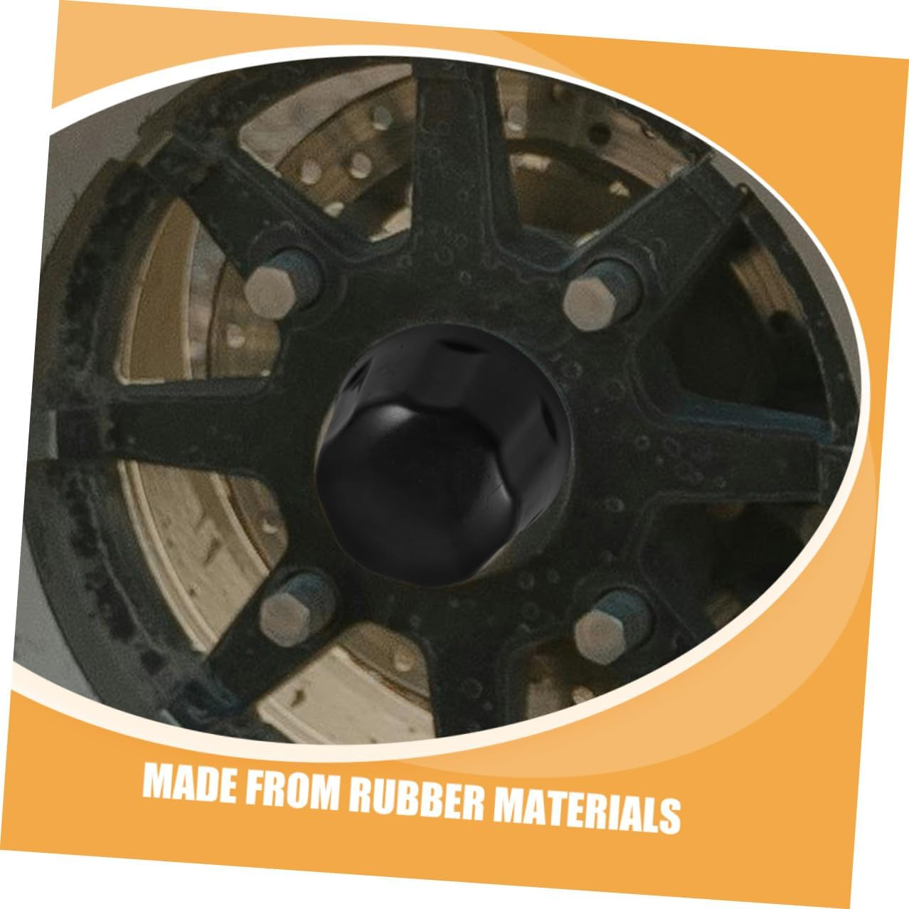 DONFAMDS ATV Wheel Hub Rubber Caps 2Pcs for 110-250Cc ATV, Trailer, Go-Kart Wheels &ndash; Rubber Tire Rim Center Hub Covers, Dust Protection for Off-Road and Utility Vehicles image number 6