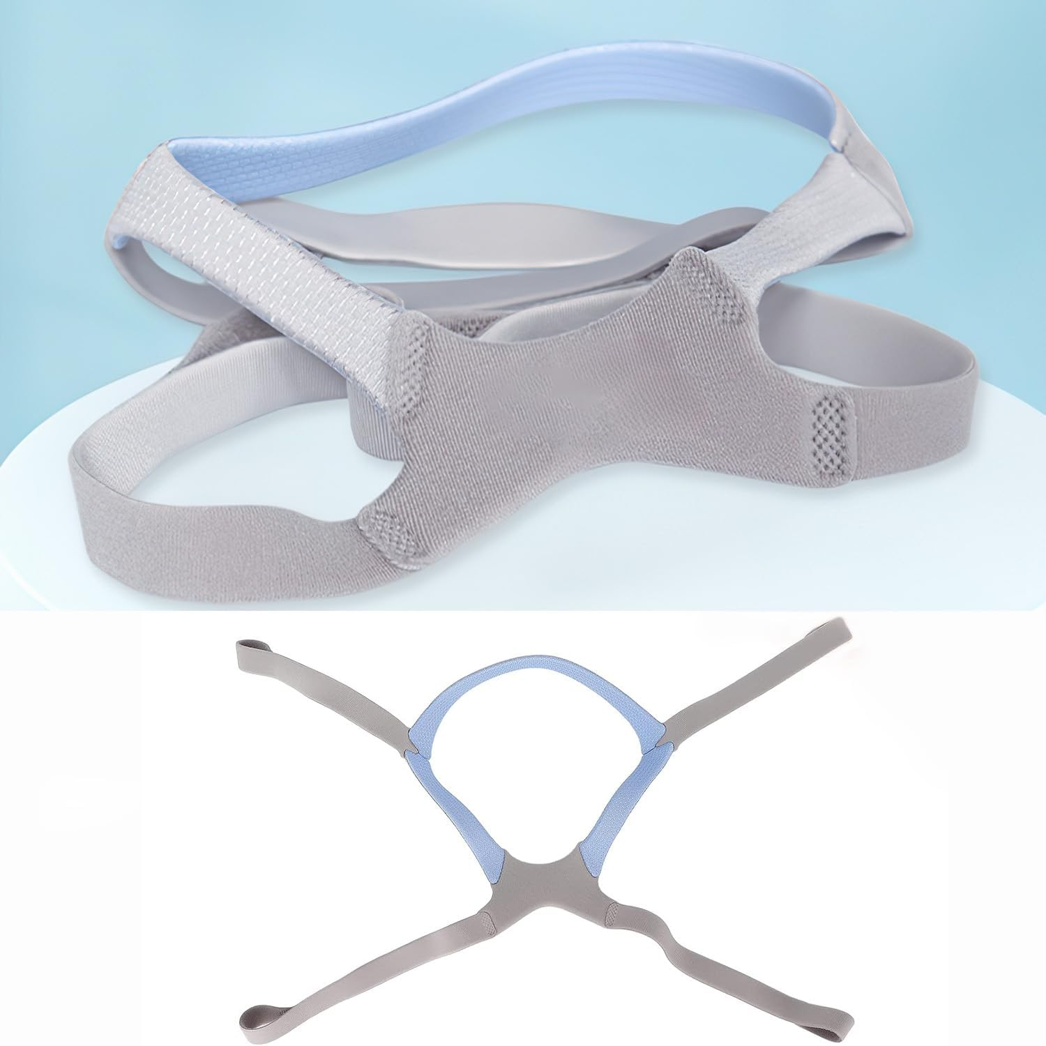 Replacement Universal Nasal Guard Headgear, Replacement Headgear for Resmed Mirage FX Nasal Guard, Breathing Machine Accessory for Mirage FX Elastic Fabric Strap image number 1