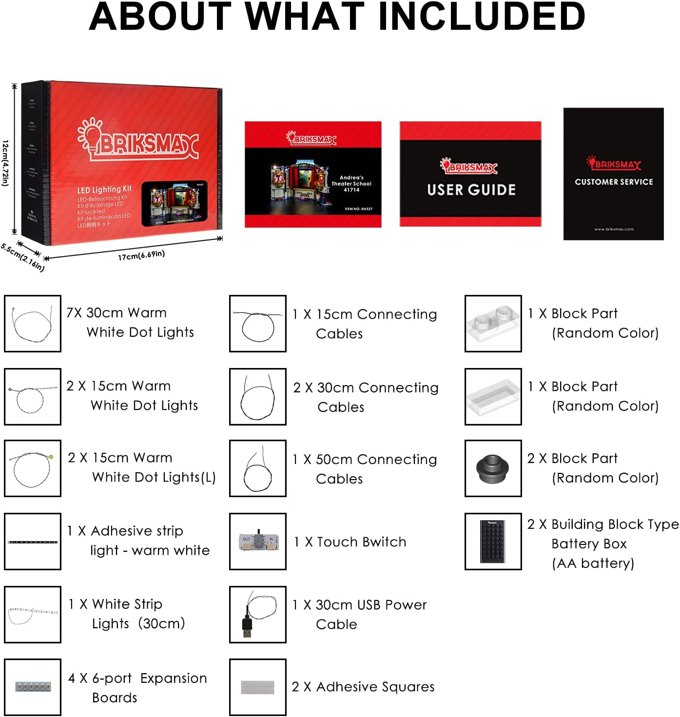BRIKSMAX Led Lighting Kit for -41714 Andrea'S Theater School - Compatible with  Friends Building Blocks Model- Not Include the  Set image number 4