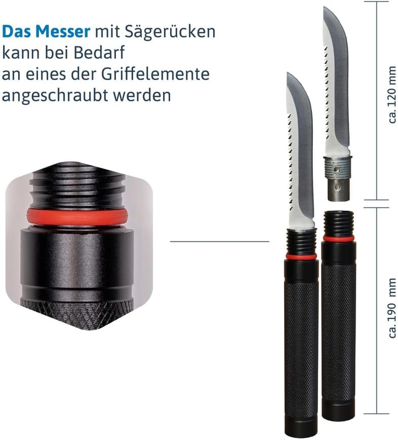 D&ouml;nges Multifunctional Folding Shovel Including 3 Lengths | Combination Shovel Made of Stainless Steel | Multi-Purpose Folding Shovel for Survival, Hiking, Camping | Survival Equipment with Camouflage image number 1
