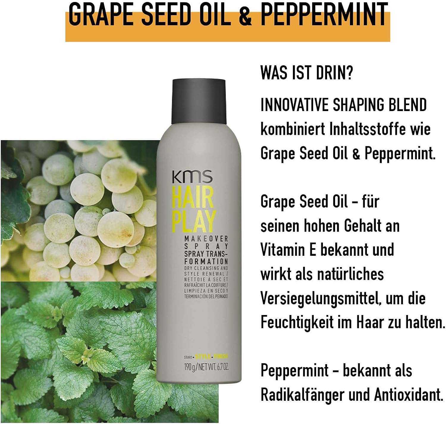 STYLE by KMS Hairplay Makeover Spray 250Ml image number 3