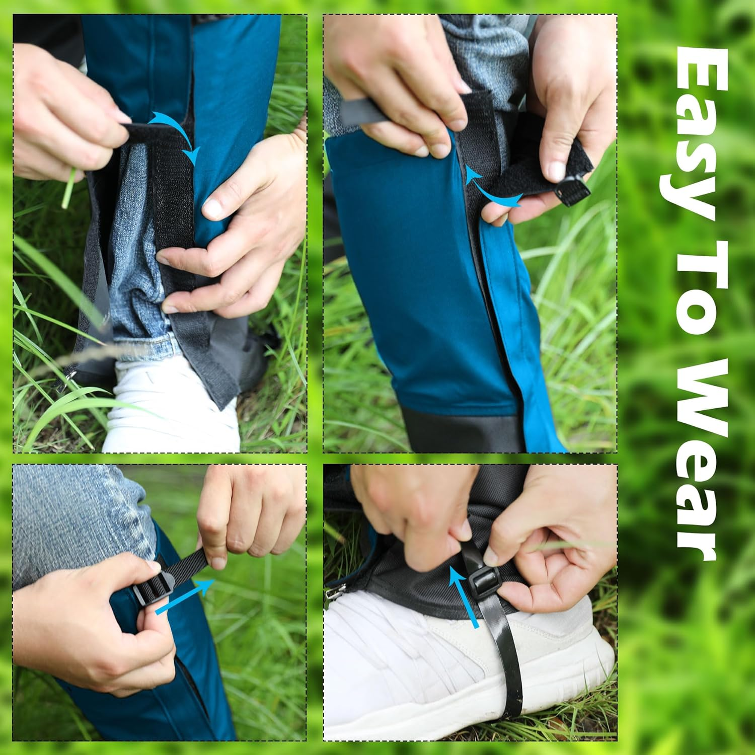 Tlswshsy Trimmer Brush Leg Gaiters-Waterproof Leg Guards for Trimming-Adjustable Lawn Care Leg Protection for Men and Women