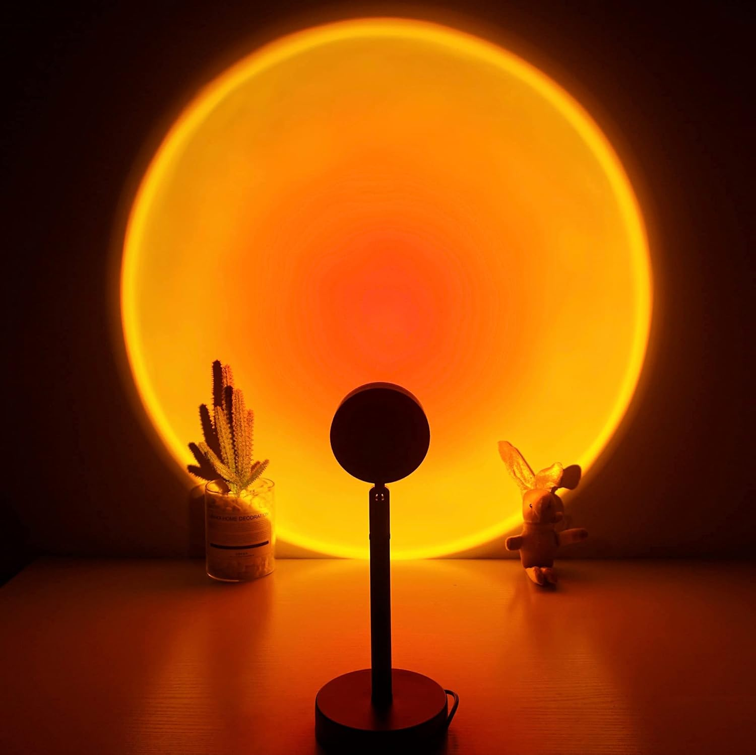 CORATED Sunset Lamp, Projector Sunset Light 180 Degree Rotation Projection LED Night Light for Photography, Selfie, Home and Bedroom Decor (Sunset Red)