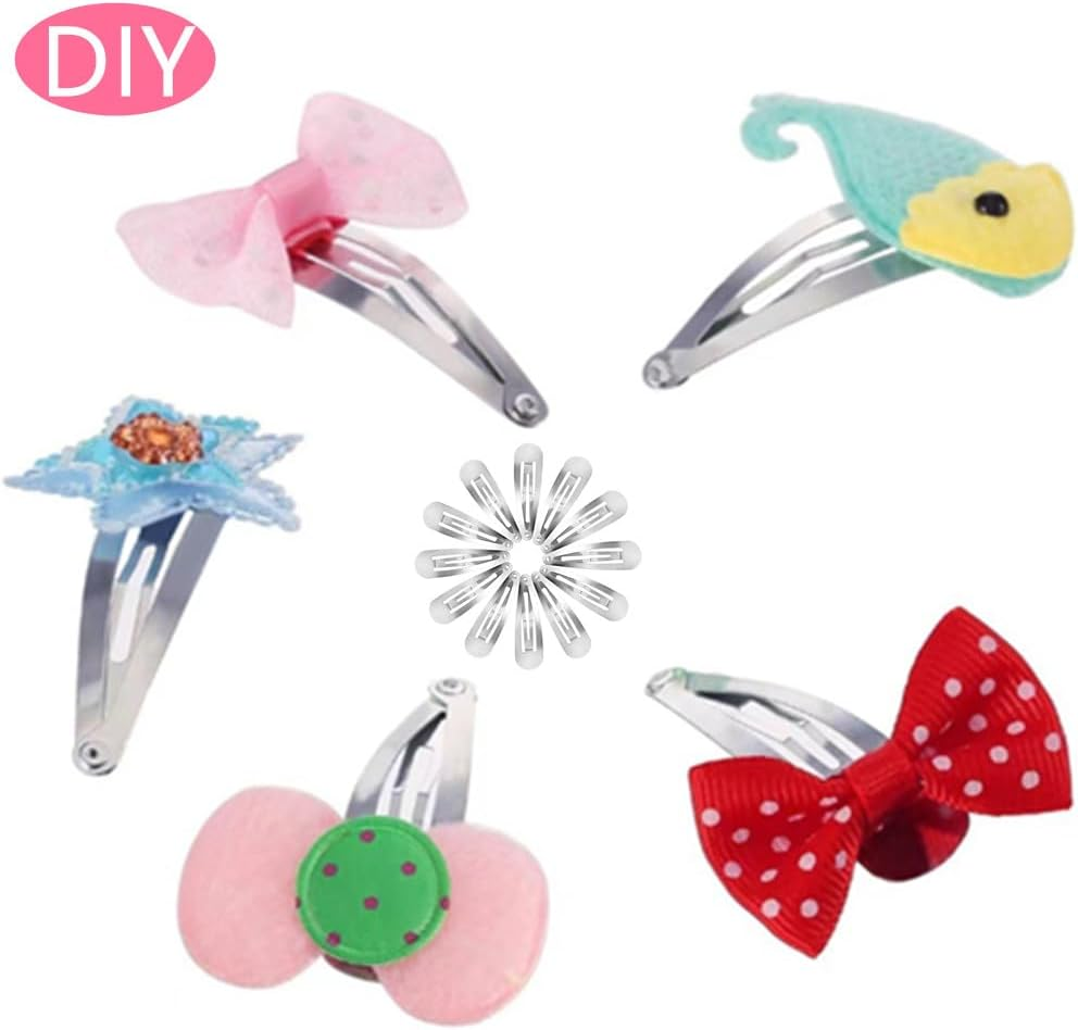 Cuicanfla 50 Pcs Snap Hair Clips, Snap Hair Clips Non-Slip Metal Barrettes for Women Accessories, No-Slip Hair Clips Barrettes for Women and Girls image number 4