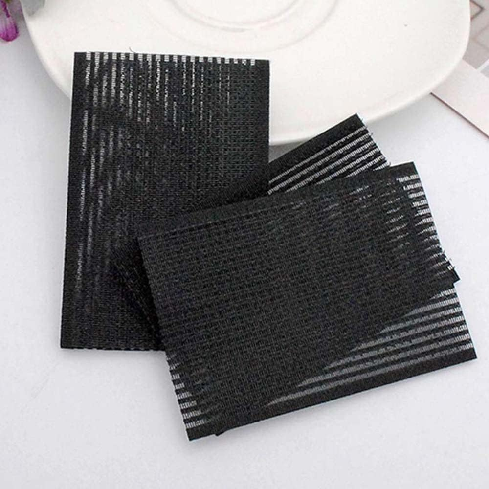 10 Pcs Black Square Plastic Magic Hair Styling Tool image number 5