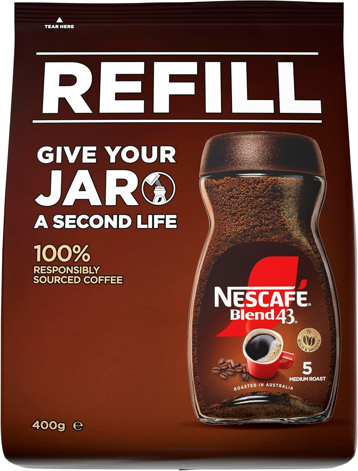 NESCAF&Eacute; Blend 43 Instant Coffee Refill 400 G image number 4