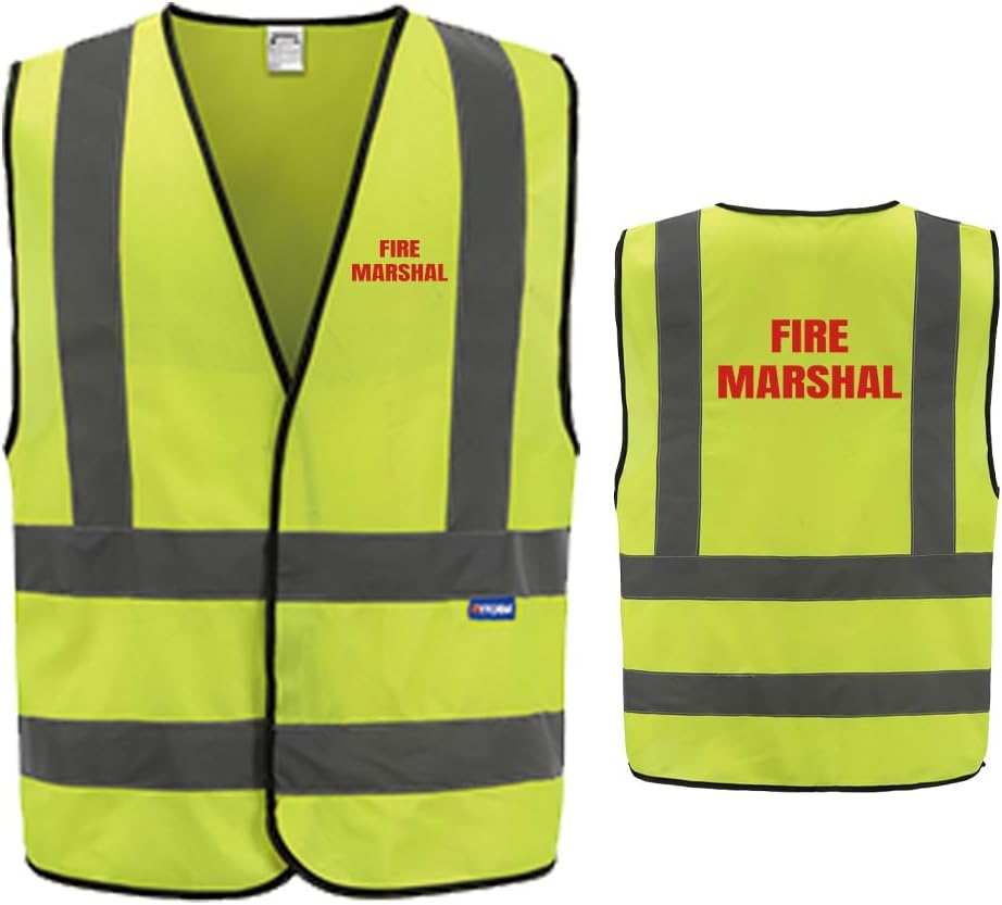 AYKRM Reflective Security Hi Vis Vest - High Visibility Waistcoat for Safety and Security Work image number 6