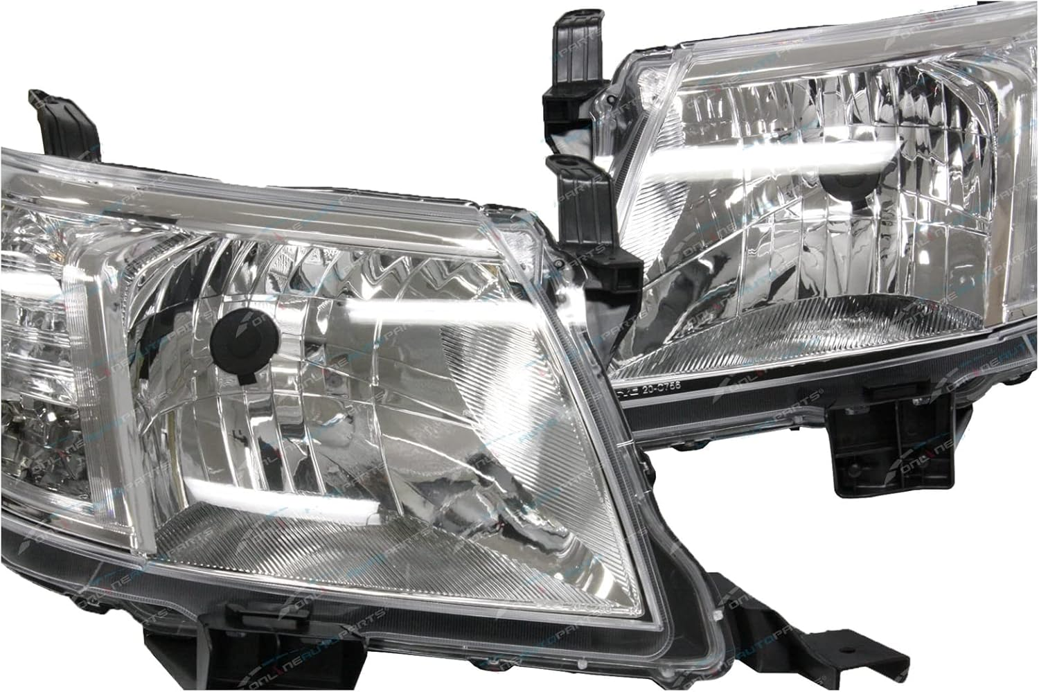 LH+RH Headlight for Toyota Hilux SR SR5 Workmate GGN KUN TGN '11-'15 L+R Set image number 3