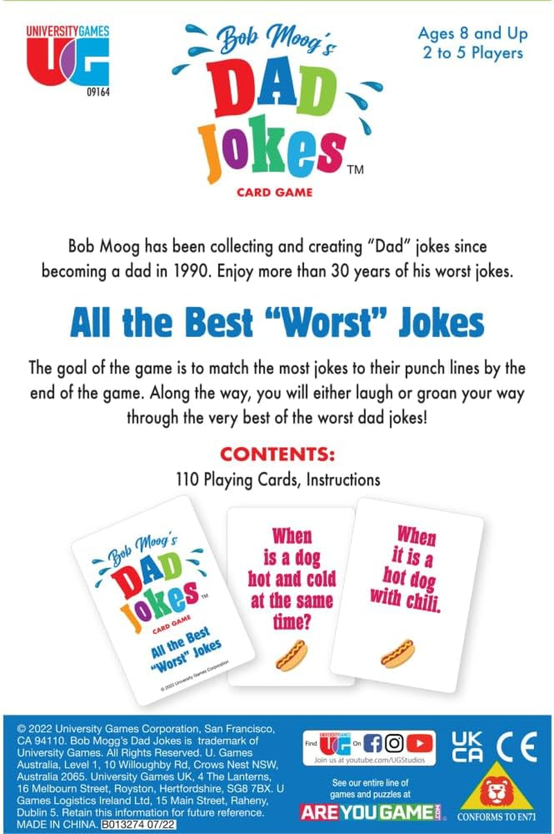 University Games, Bob Moog'S Dad Jokes Matching Card Game, Perfect for Game Night, for Ages 8 and Up, 2-6 Players image number 3