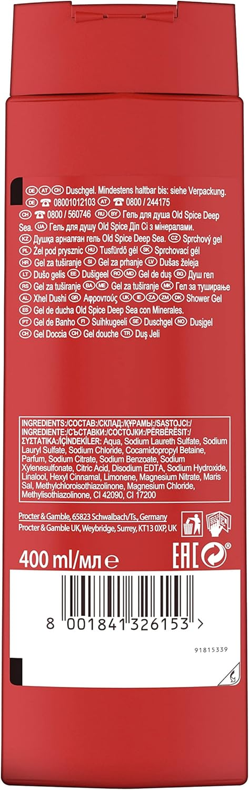Old Spice Deep Sea Gel, 400Ml image number 2
