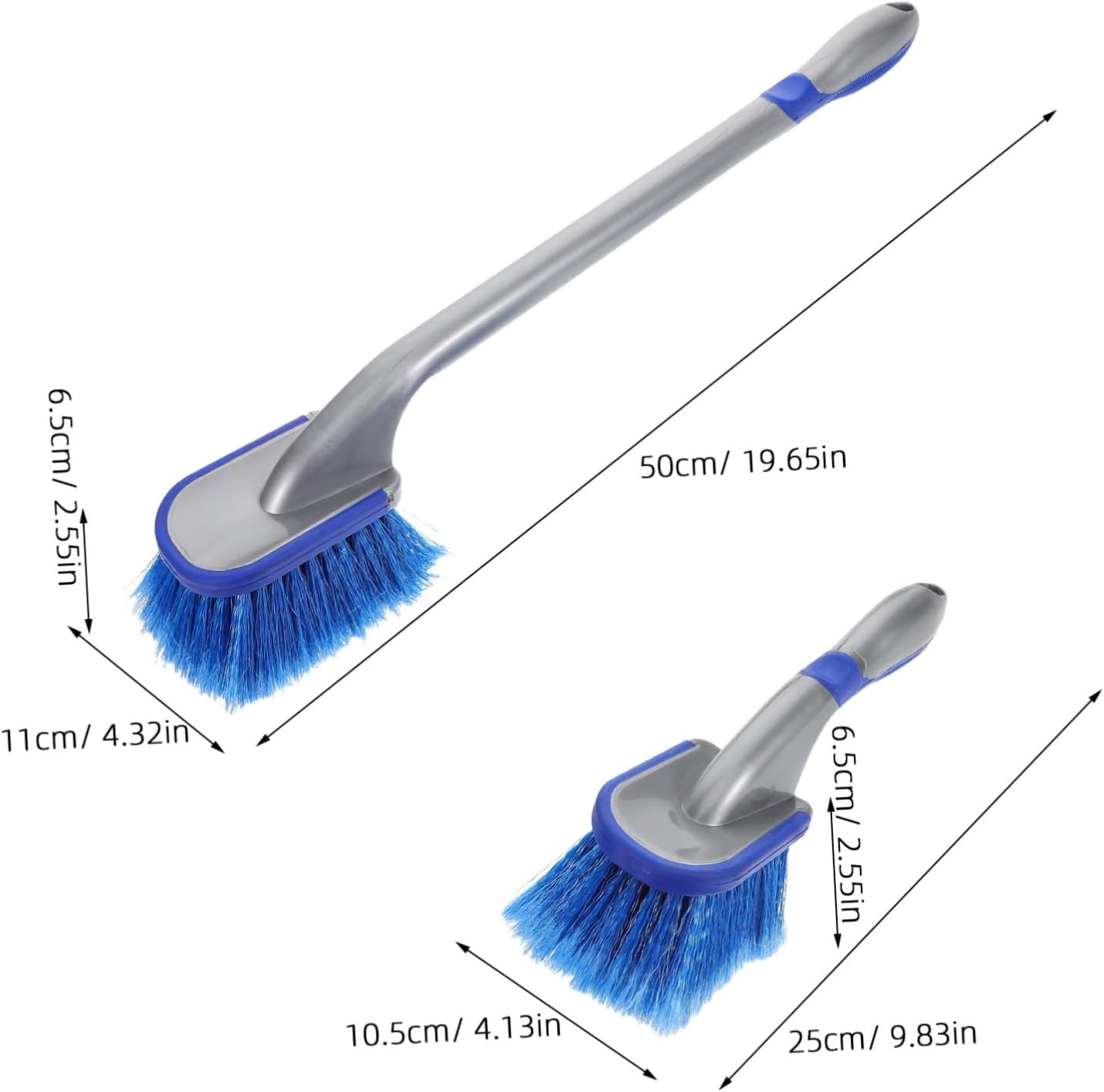 CLISPEED 2Pcs Ergonomic Tire Brush Soft Detailing Wheel Brushes for Car Cleaning and Easy Maintenance Gentle Bristles for Scratch Wheel Care for All Vehicle Types