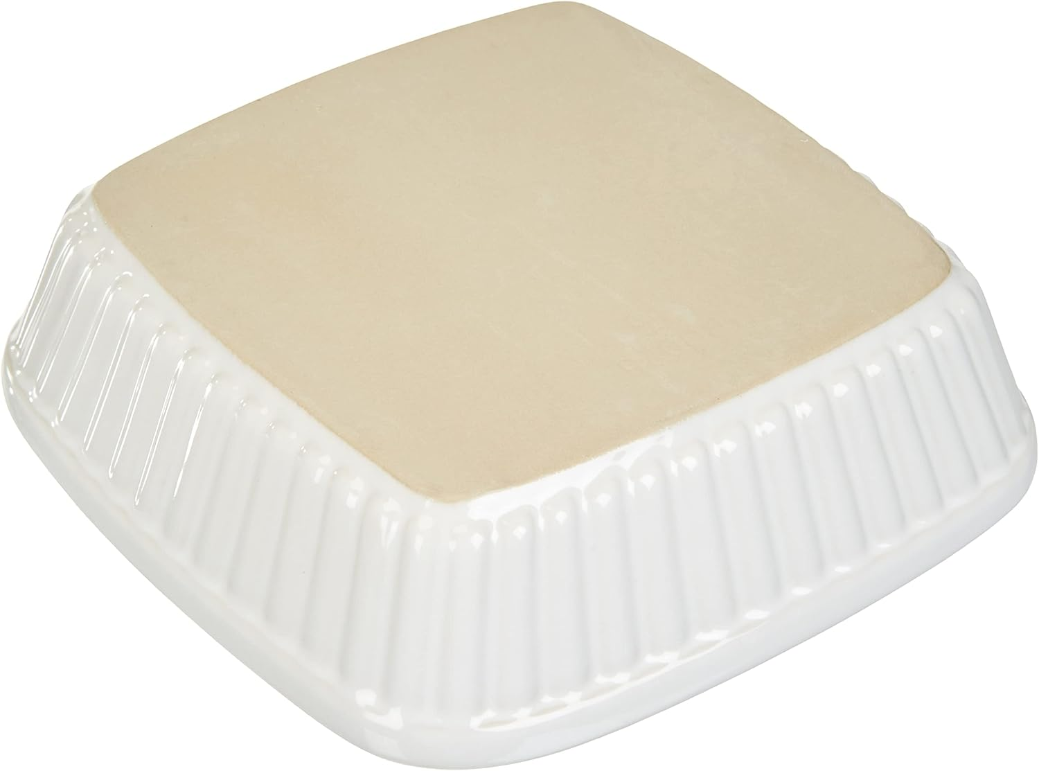 Home Ceramic Square Baking Dish, 16 Cm X 16 Cm X 4 Cm Size, White image number 3