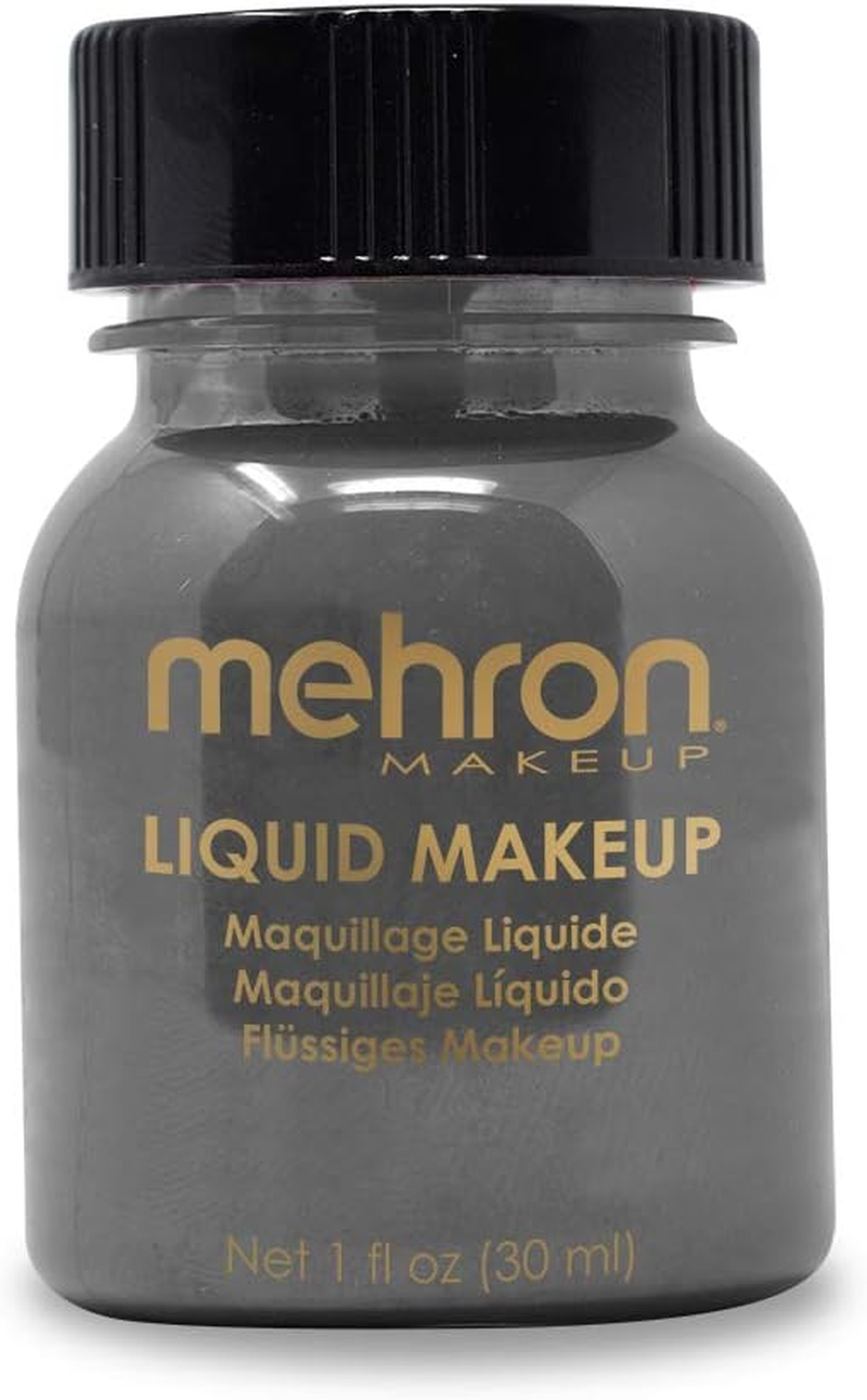 Mehron Makeup Liquid Face and Body Paint (1 Oz) (BLACK)