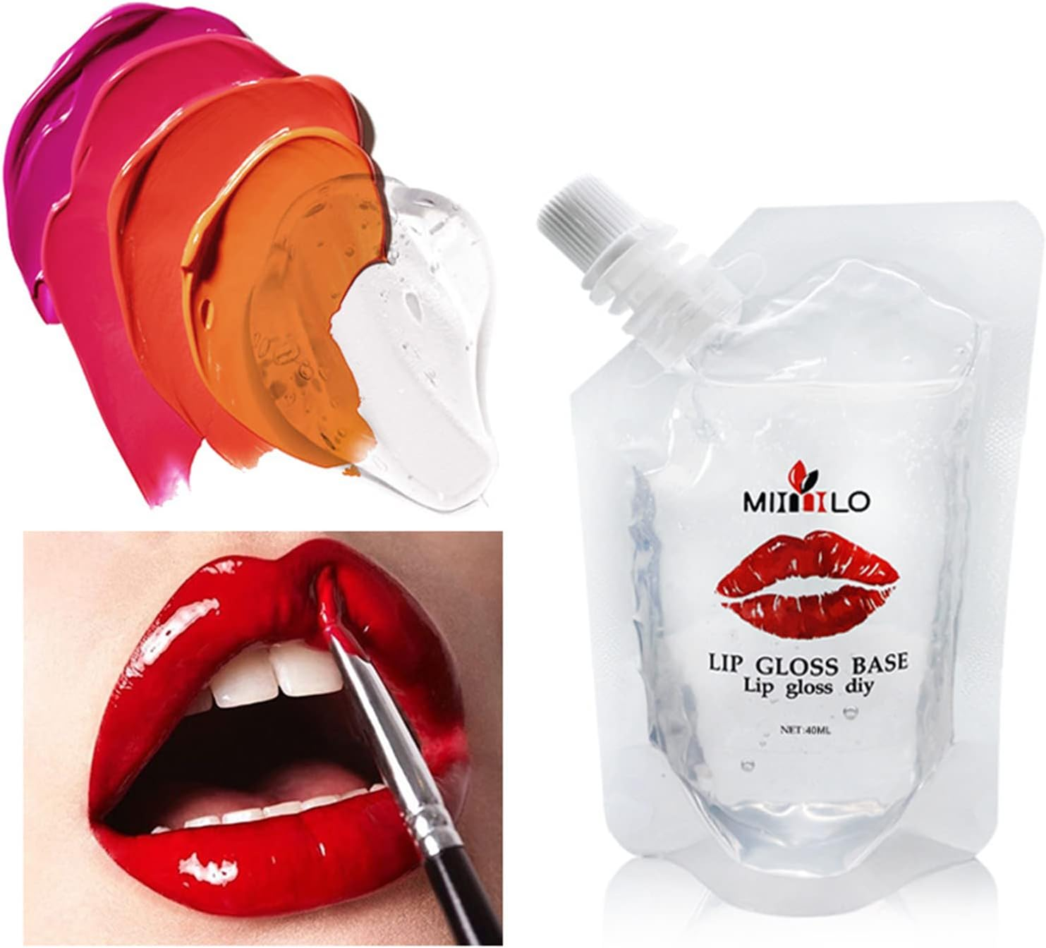 Tignapoo Clear Lip Gloss Base for DIY Lip Gloss Hydrated Moisturized Lips Fragrance-Free image number 2