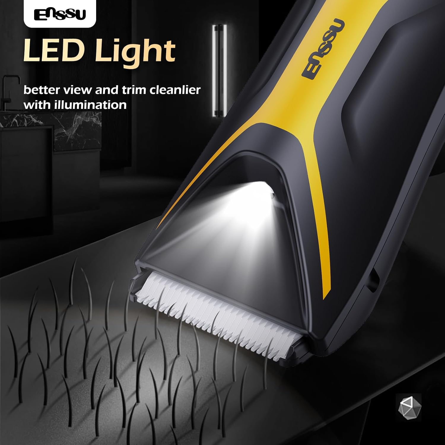 Trimmer for Men,Manscape Body Hair Trimmer,Electric Ball Shavers with Ceramic Blades & BLADELOCK&trade;, Pubic Hair Groomer IPX7 Waterproof Wet or Dry Use for Groin/Legs/Chest image number 4