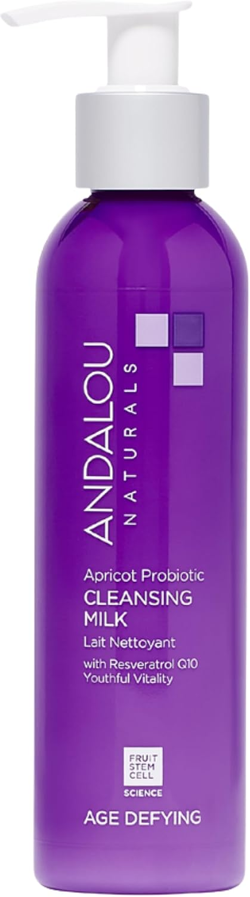 Andalou Naturals Age Defying Apricot Probiotic Cleansing Milk, 178 Ml, 6 Oz