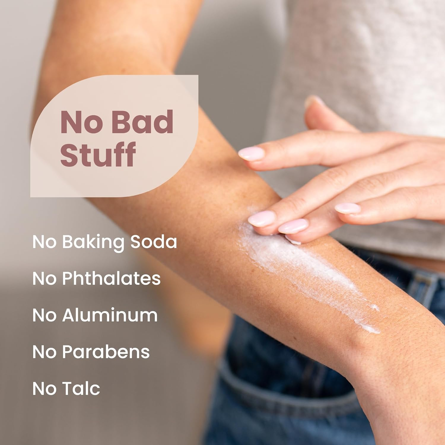 Lady Parts Natural Whole Body Deodorant Lotion for Boobs Thighs Underarm Crotch | Aluminum Free All Day Women Odor Control | Baking Soda Free Hypoallergenic & Safe for Sensitive Skin | Jasmine Rose image number 6