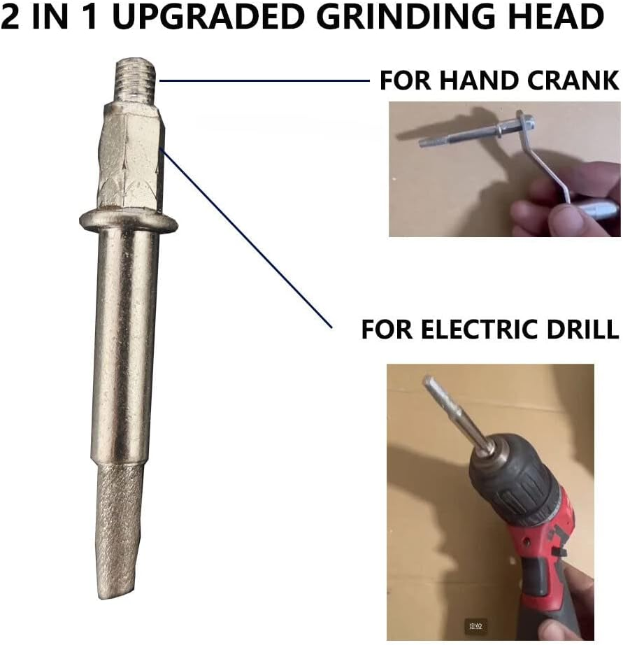 Upgrade Chainsaw Chain Sharpening Jig, Chain Saw Blade Sharpener Kit, Portable Hand Crank with 3Pc Grinding Rod, Suitable for 10-20" Chain Saws image number 4