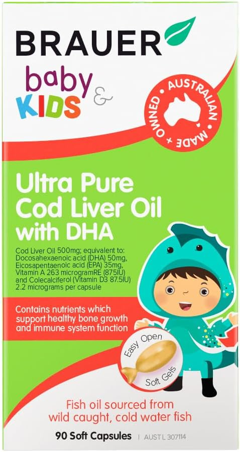 Brauer Baby & Kids Ultra Pure Cod Liver Oil with DHA image number 1