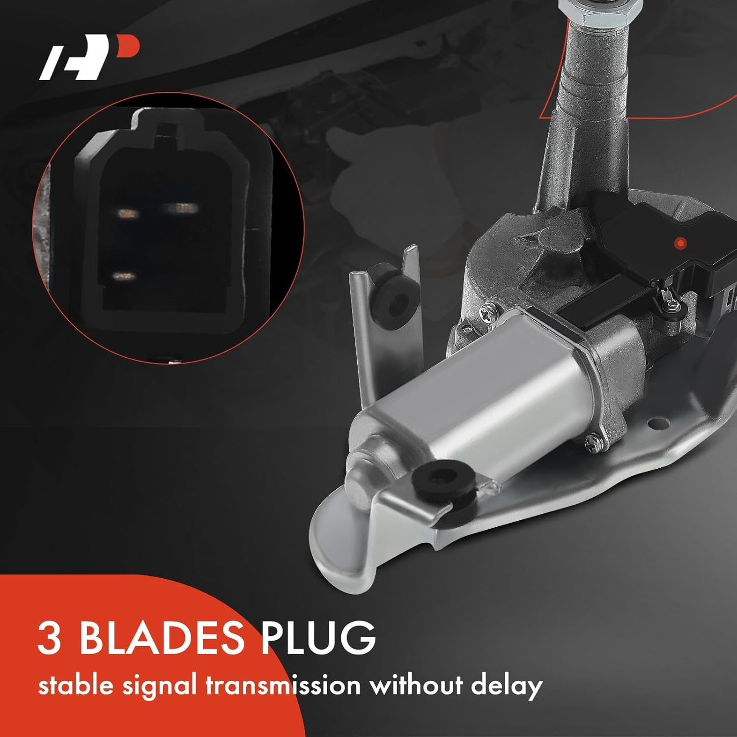 A-Premium Rear Windshield Wiper Motor Compatible with Honda CR-V CRV 2007 2008 2009 2010 2011, 2.4L, Sport Utility, 3-Pin, Replace # 76710-SWA-003, 76710SWA003 image number 5