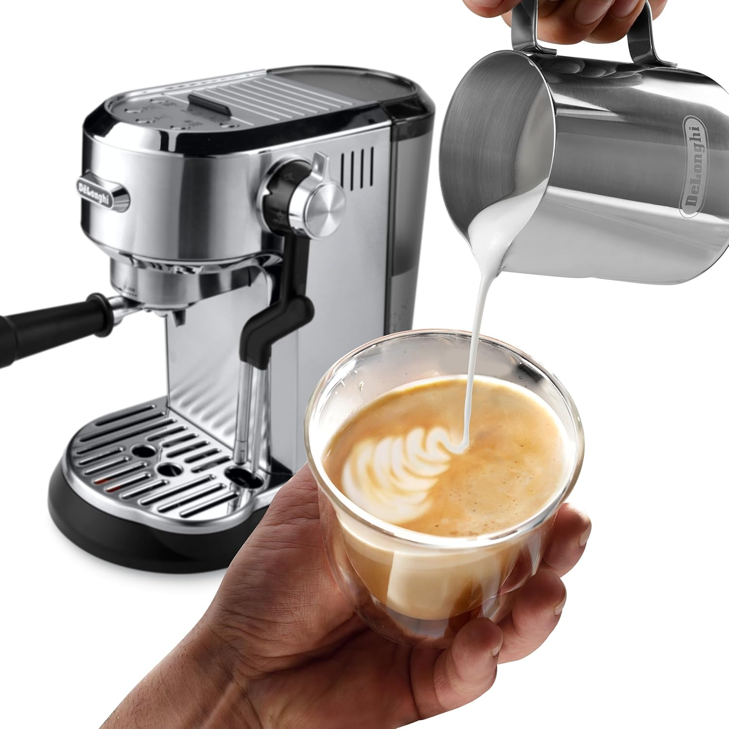 De'Longhi EC950.M Espresso Coffee Machine without Grinder, Silver