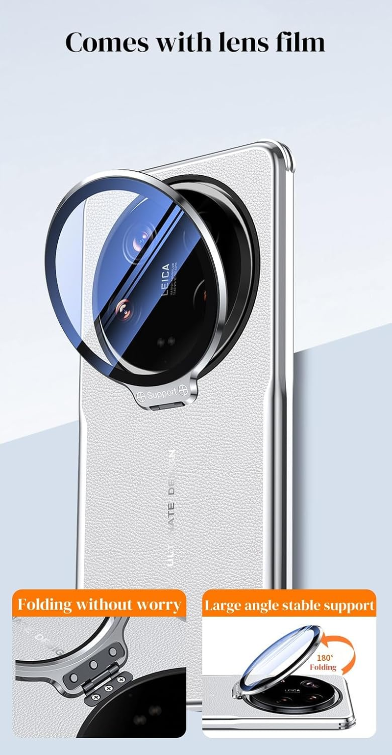 TIANYUE Case for Xiaomi 15 Ultra, Simple Leather Mobile Phone Case, Ultra Thin Soft TPU Case for Xiaomi 15 Ultra Black