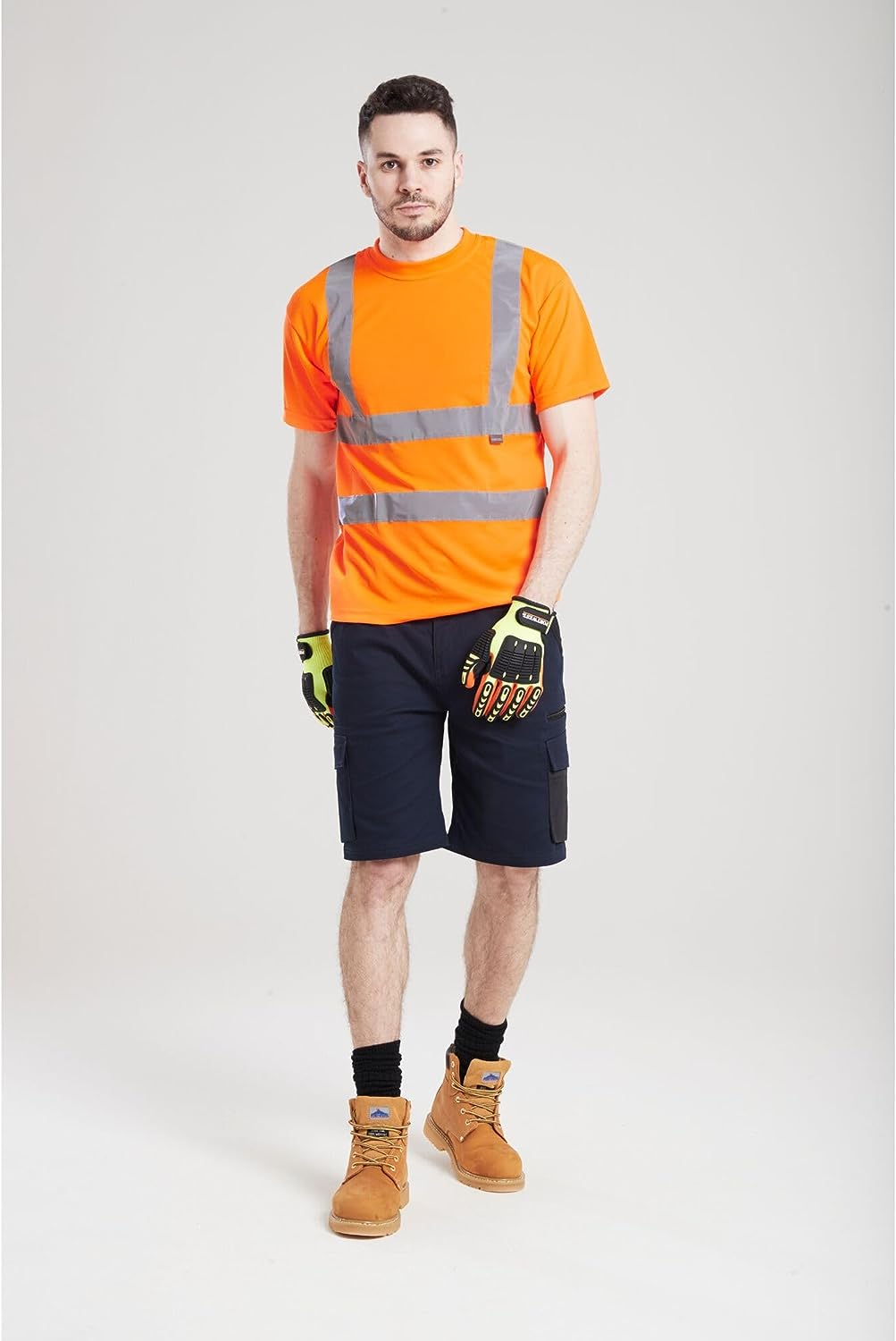 Portwest Mens Regular T-Shirt, Orange, Medium US image number 6