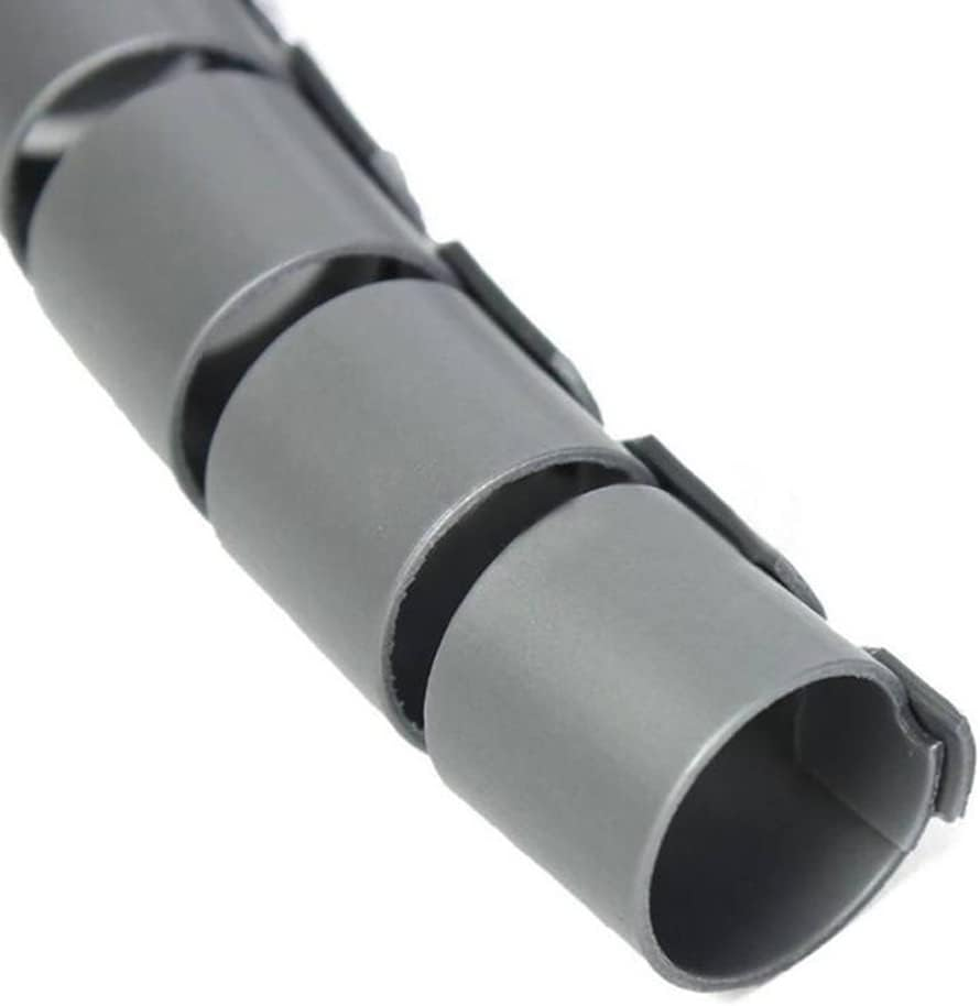 2M 10Mm Spiral Cable Tidy Wrap Management Storage Organizer for TV Computer (Black)