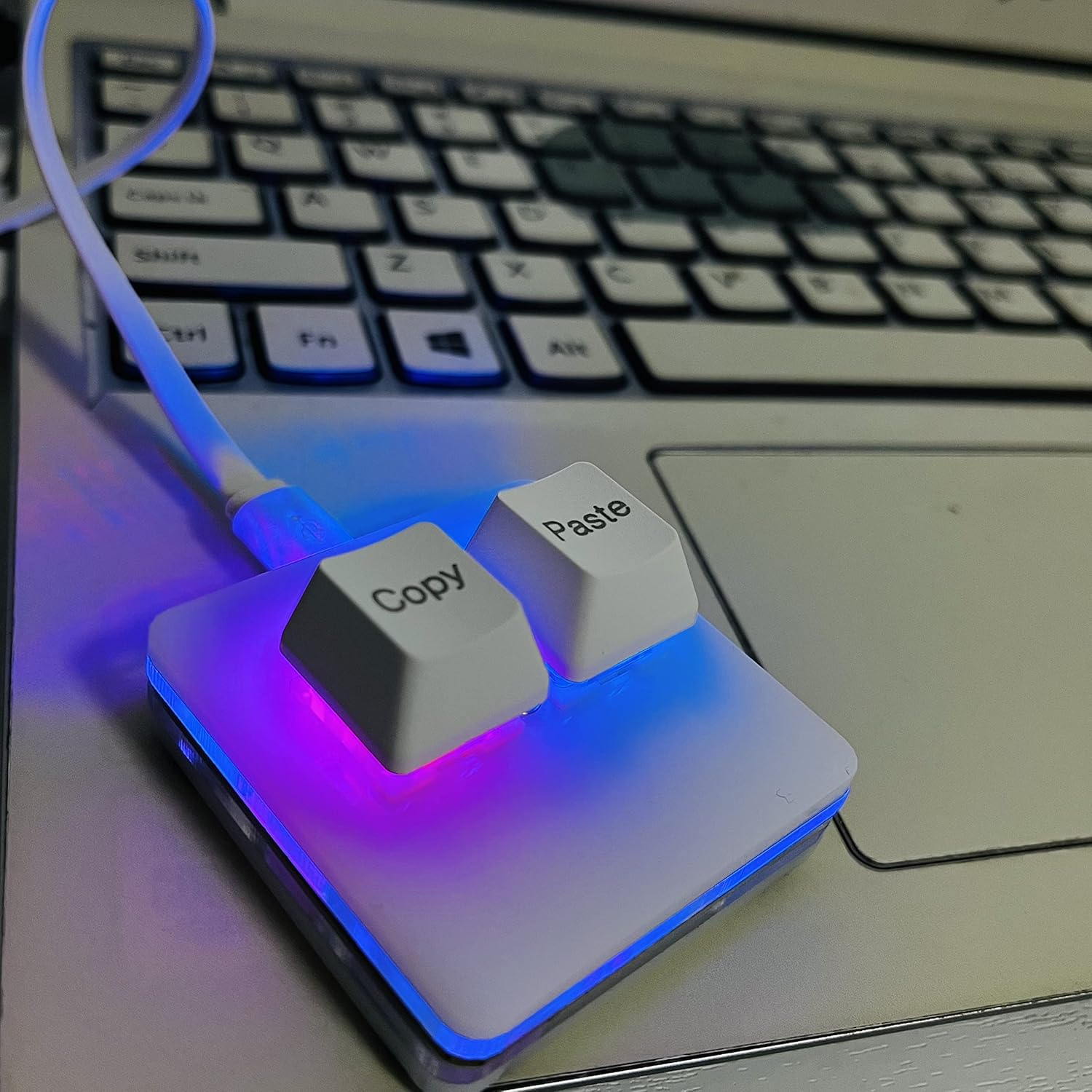 Newhui OSU Keypad 2-Key Red Axis Gaming USB Keyboard,Nono Hotswap Mechanical Keyboard,Copy and Paste Mini Mechanica RGB Keypad for Macros and Rhythm Games.&hellip; - Black image number 6