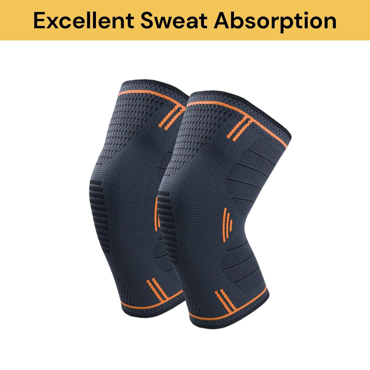 2 Pack Knee Braces for Knee Pain Women & Men - Knee Compression Sleeve, Knee Support for Arthritis Pain, Meniscus Tear, Running, Working Out, ACL, Mcl,Pain Relief Sports, Home Gym (S) image number 6