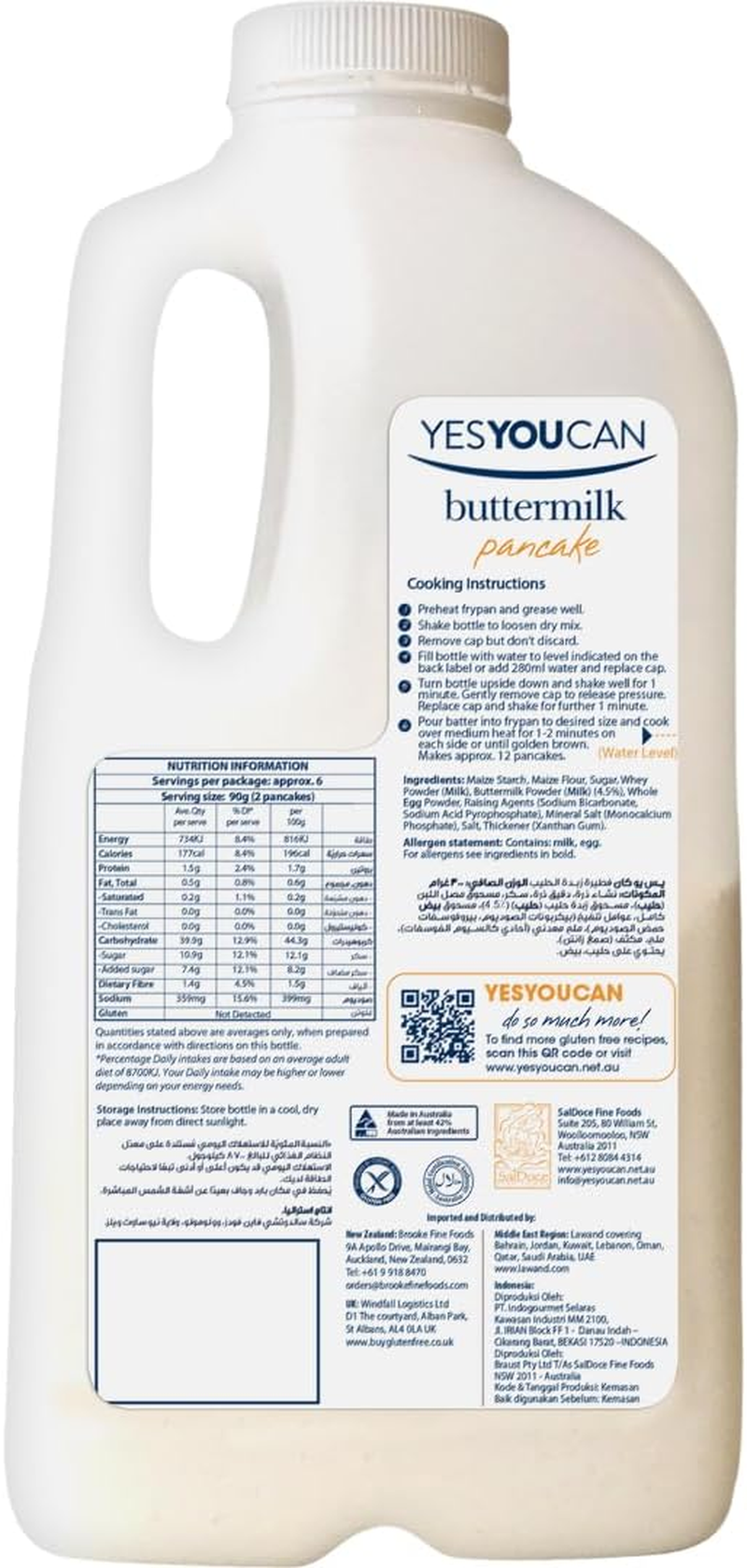 Gluten Free Buttermilk Pancake 6X300G image number 1