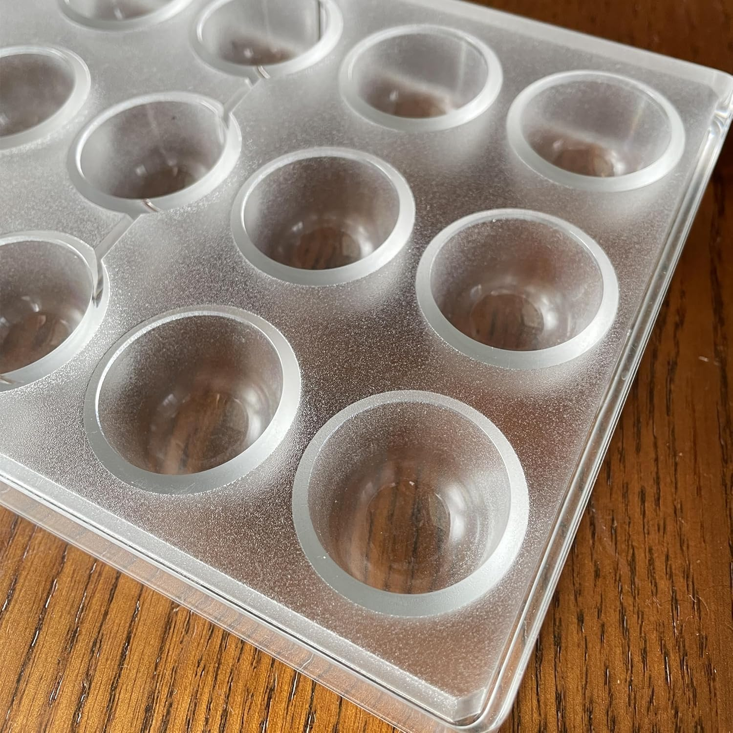 Polycarbonate Chocolate Mould, 21 Cavities Bullet Shape Chocolate Bonbons Mold, Clear Hard Plastic Bakeware Pastry Tools, DIY Candy Mould for Chocolates, Sweets, Jelly, Truffle, Pralines image number 1