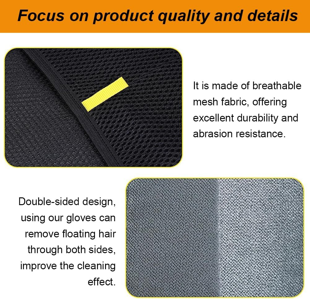 BASTOUR Reusable Fur Magnetic Glove, Pack of 2 Fur Magnet with Detangling Comb, Cat Brush Glove, Cat Gloves, Grooming Dog Hair Removal for Clothes, Sofas image number 2