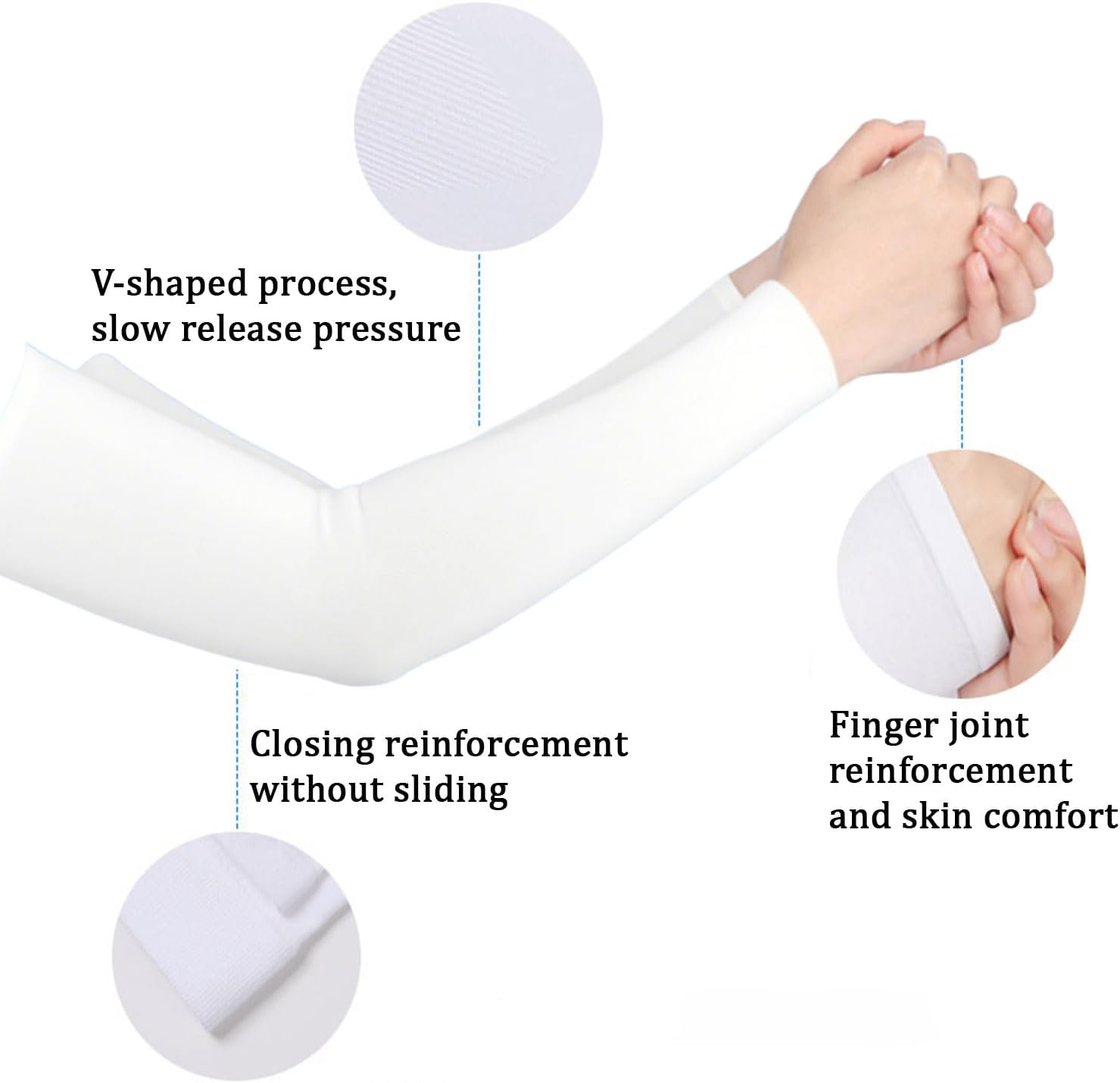 12 Pcs Arm Sleeves, Upf 50+ Men'S and Women'S Uv Protection Arm Warmers, Cool and Breathable Volleyball Arm Sleeves, Arm Compression Sleeve, Suitable for Volleyball, Outdoor Running, Sun Protection image number 3