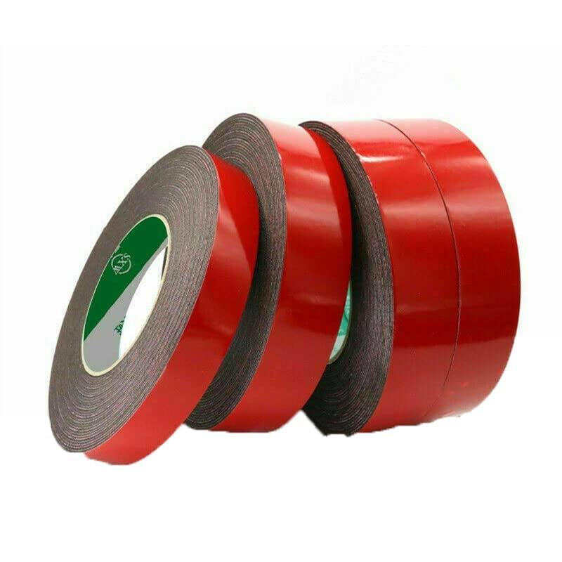 AIMALL Double Sided PE Foam Tape Waterproof Adhesive Mounting Tape &ndash; Strong and Durable for Car Trim, Body Plates, Mirrors, Boats &ndash; 14Mm/24Mm Width, 5 Meter Length