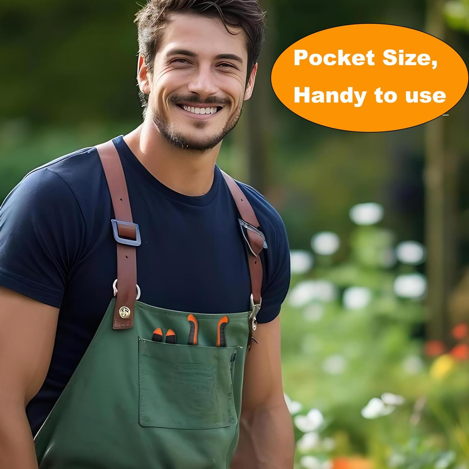 2 Pack Handheld Scissors Set,Garden Shears with Sharp Precision Ground Non-Stick Blade for Plant Cutting image number 4