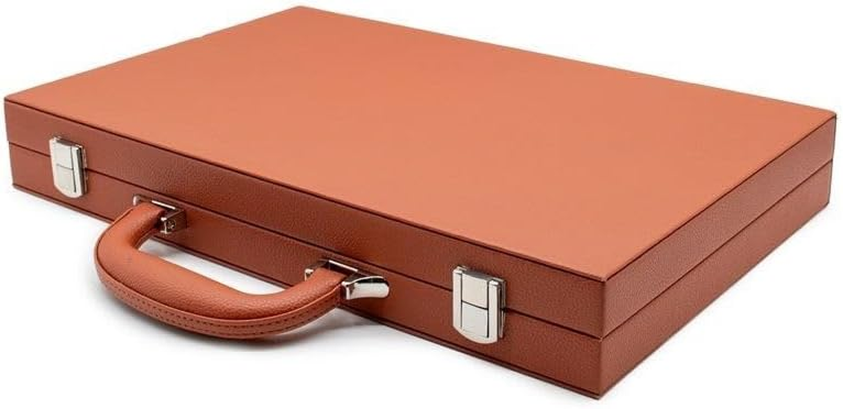 LPG Classics Leather Backgammon Set - Brown image number 3